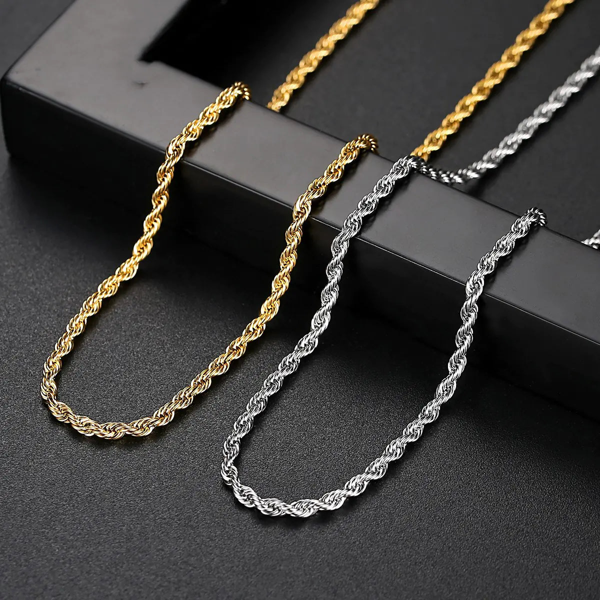 Twisted Gold Chain