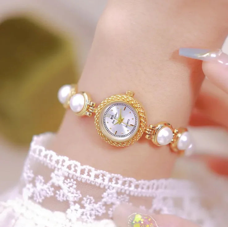 Pulsera Reloj de Perlas