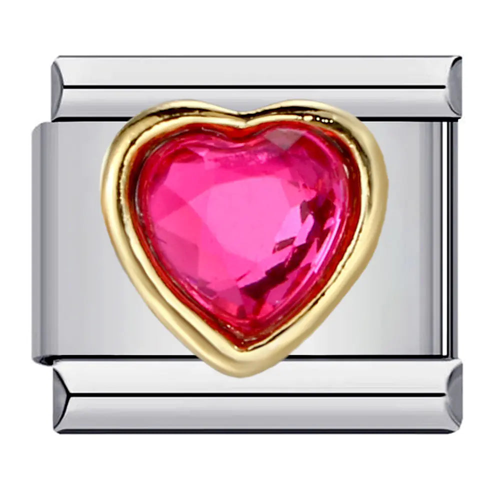 Piedra del amor minimalista para pulsera italiana
