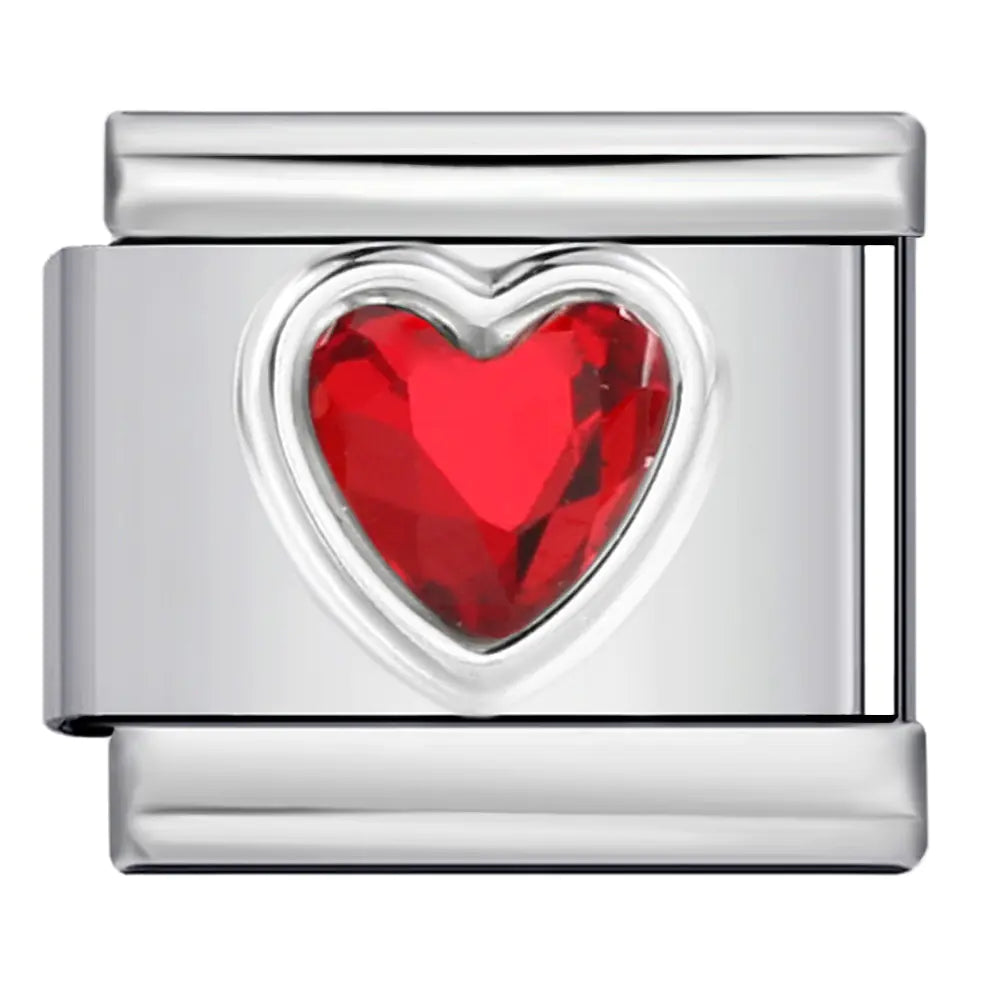 Piedra del amor minimalista para pulsera italiana