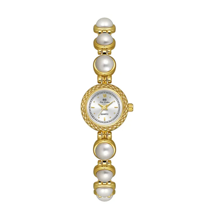 Pulsera Reloj de Perlas