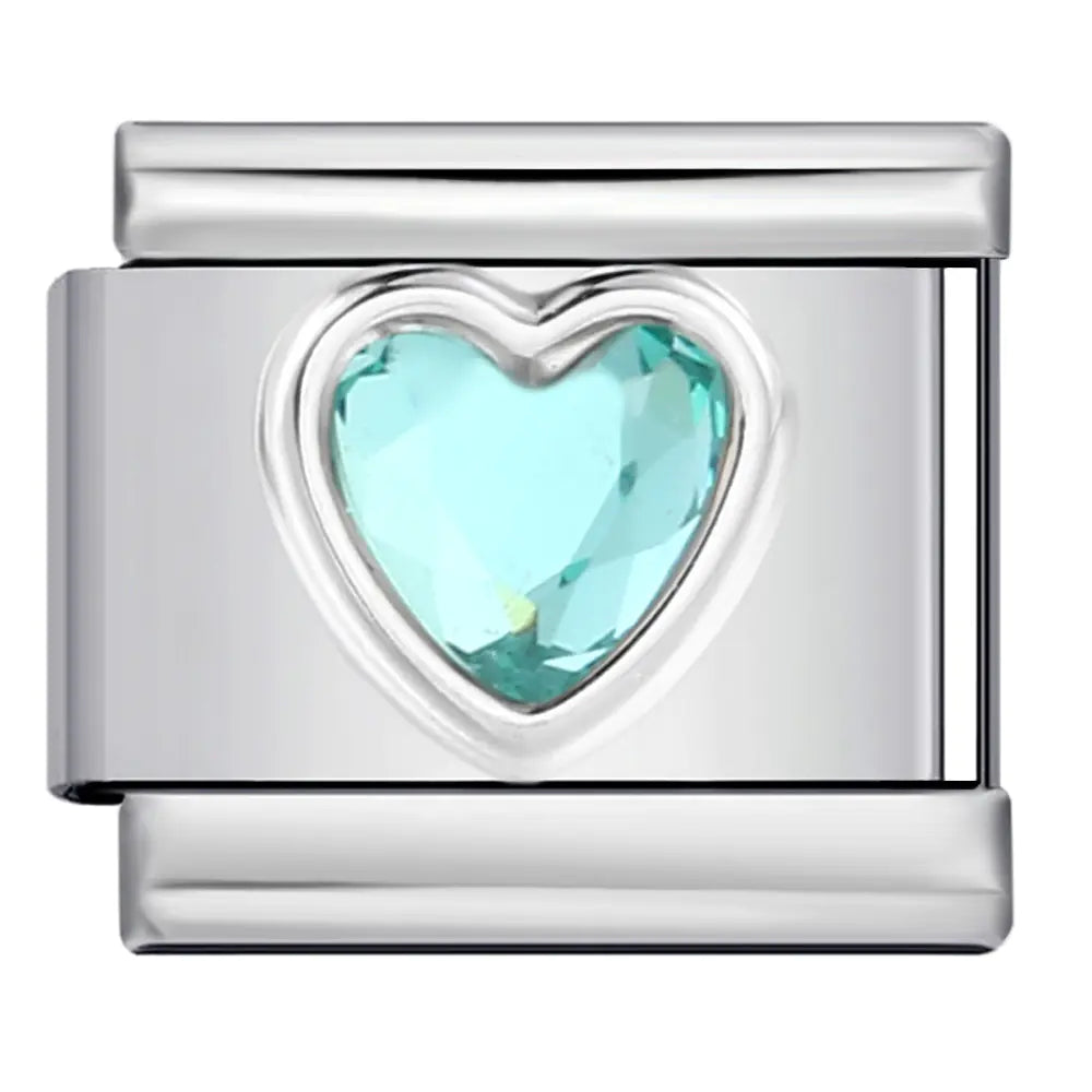 Piedra del amor minimalista para pulsera italiana