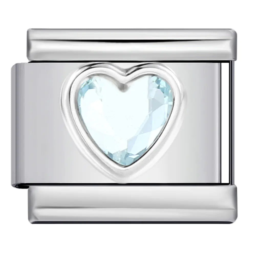 Piedra del amor minimalista para pulsera italiana