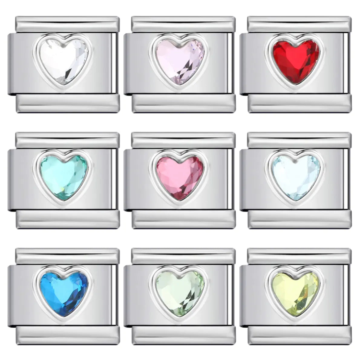 Piedra del amor minimalista para pulsera italiana