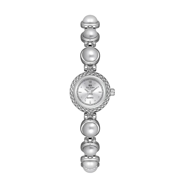 Pulsera Reloj de Perlas