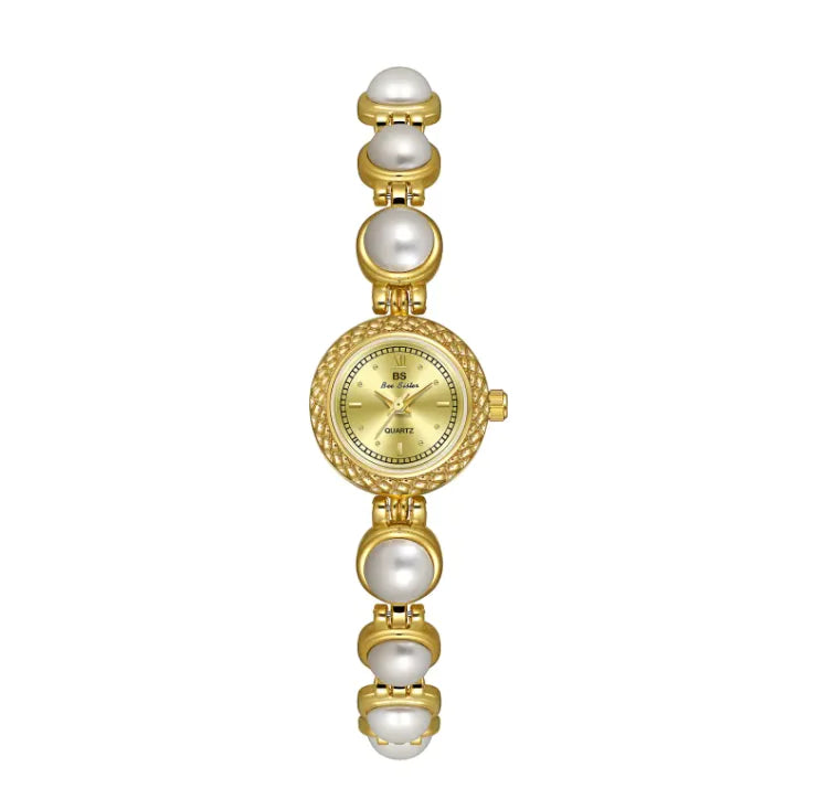 Pulsera Reloj de Perlas