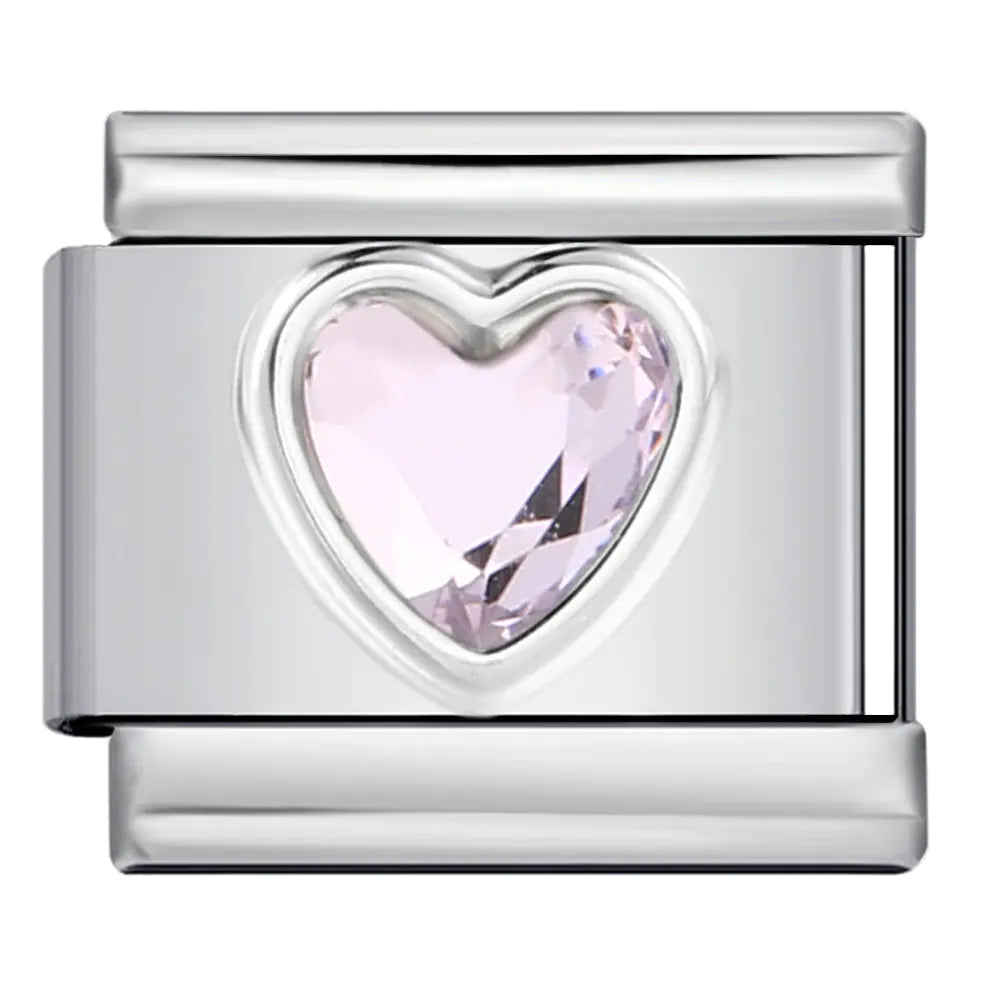 Piedra del amor minimalista para pulsera italiana