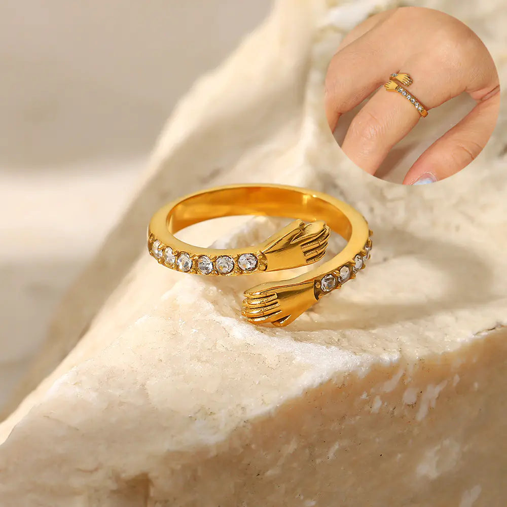 Anillo de Oro Amaryllis Adjustable