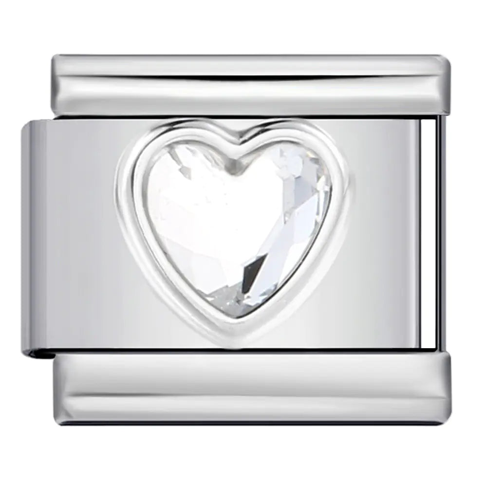 Piedra del amor minimalista para pulsera italiana