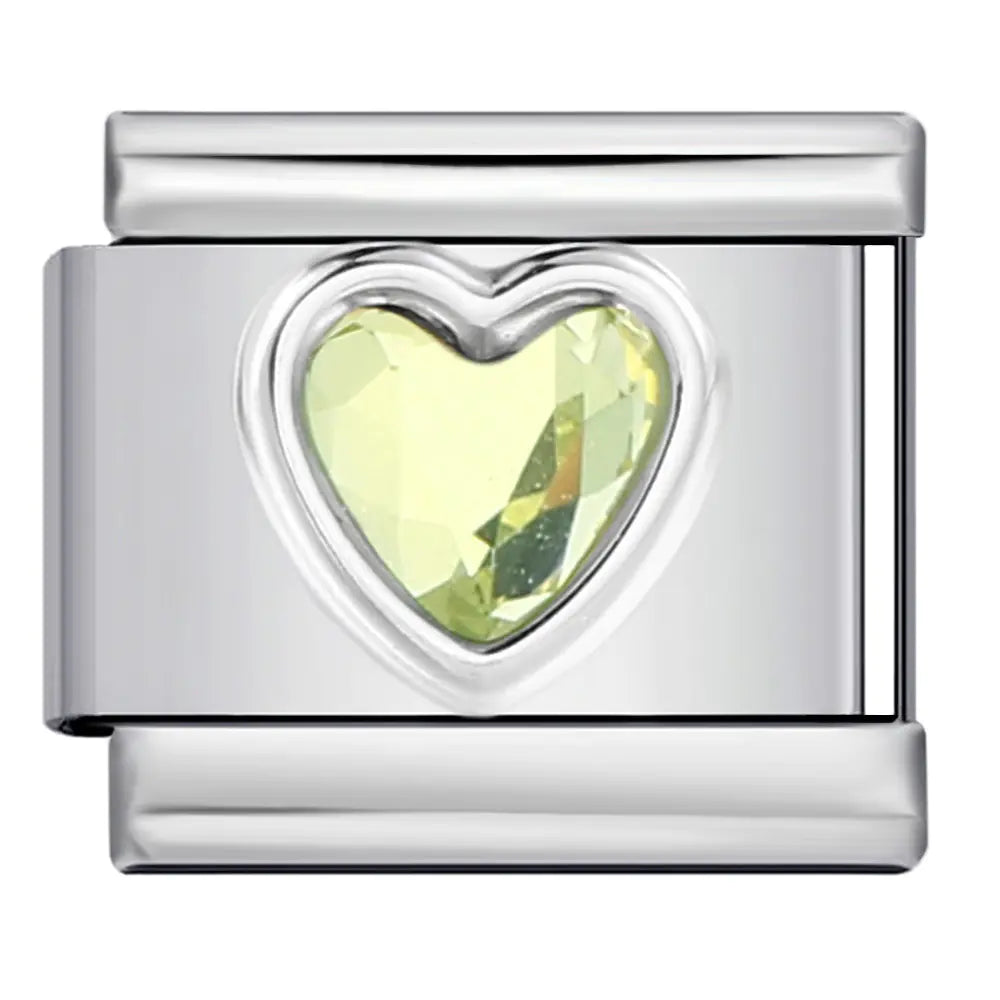 Piedra del amor minimalista para pulsera italiana