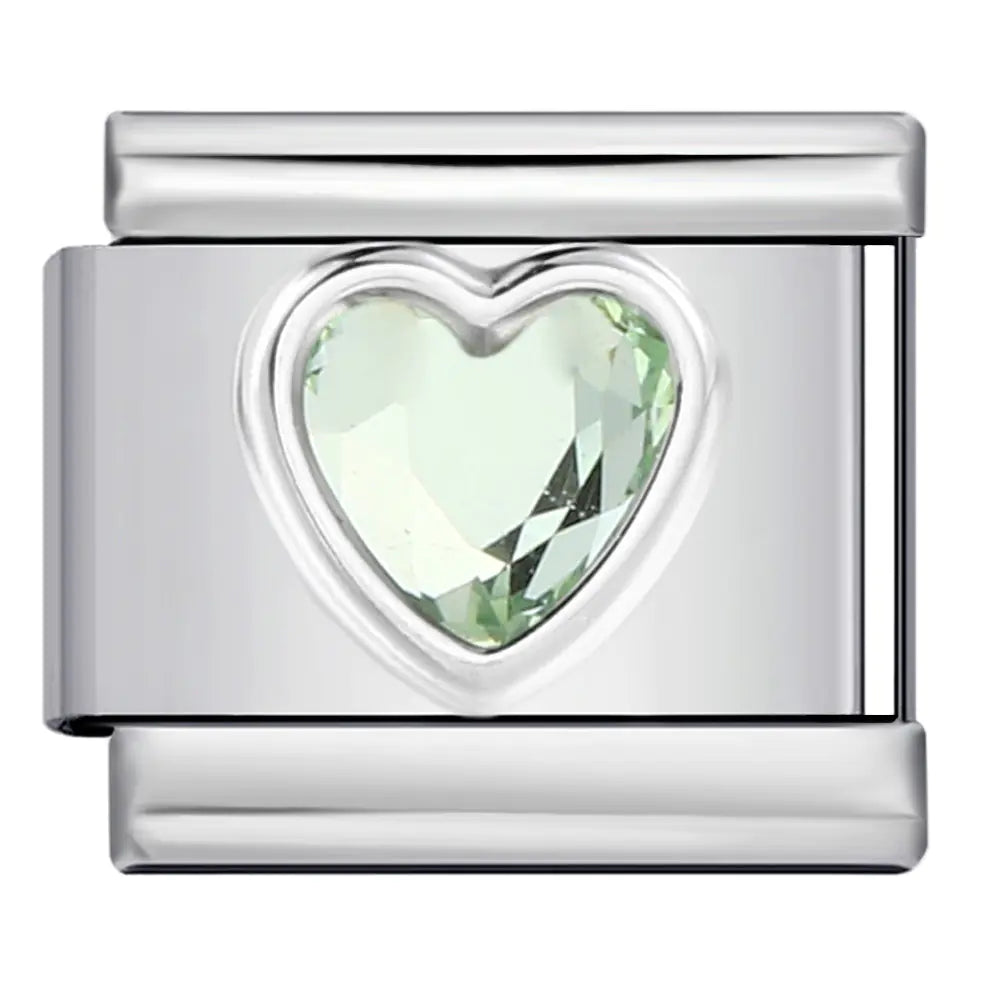 Piedra del amor minimalista para pulsera italiana