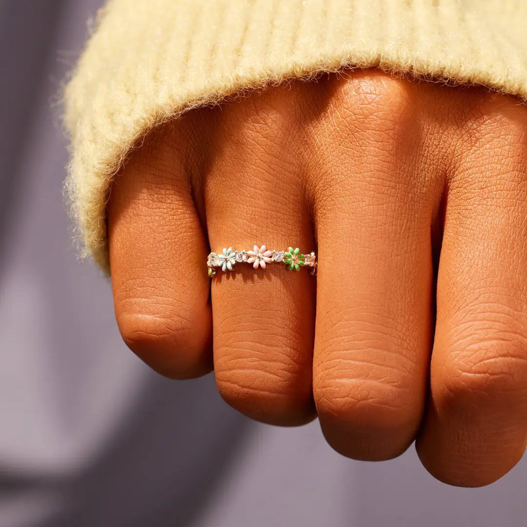 Anillo Elegante Floral