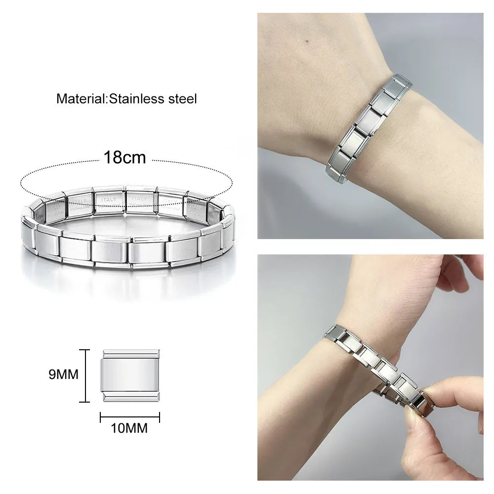 Piedra del amor minimalista para pulsera italiana
