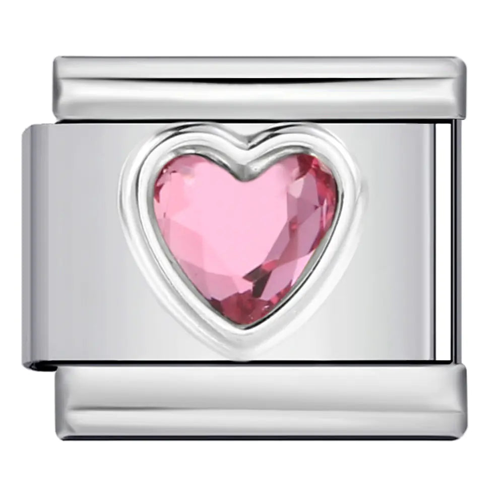 Piedra del amor minimalista para pulsera italiana