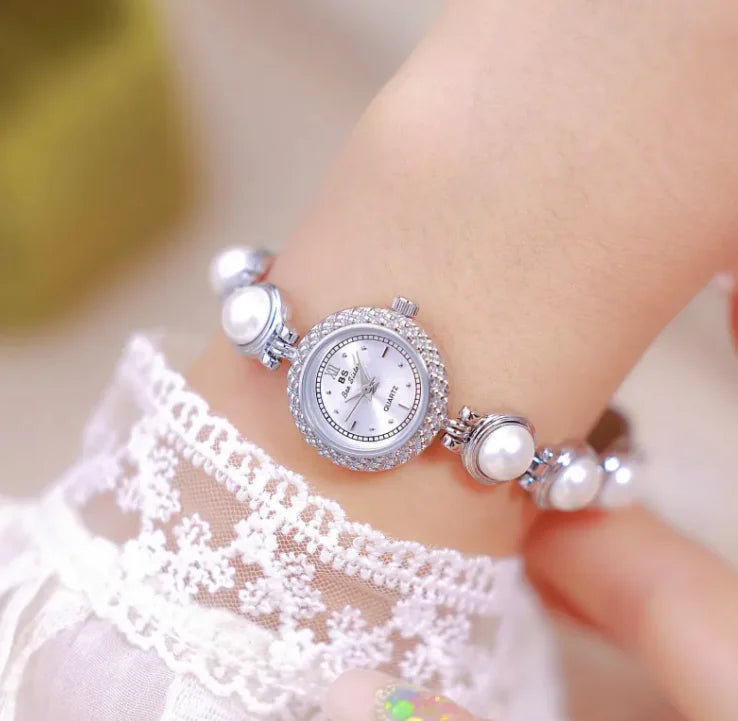 Pulsera Reloj de Perlas